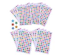 JEXOWIQ 2100pcs Stelline Adesivi,15mm Adesivi A Forma Di Stella,Adesivi Decorativi,Glitter Adesivi,Stickers Adesivi Etichette per l'insegnante,Ricompensa,per Scuola Ufficio Regalo Scrapbooking