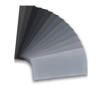 JEXOWIQ Carta abrasiva,14 pezzi Set di carta vetrata Fein 400 600 800 1000 1200 1500 2000 carta abrasiva bagnata e asciutta per auto, mobili in legno, metallo, pietra, vernice, vetro,9 * 3,6 pollici
