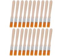 JEXOWIQ mini Pennelli,20 Pezzi Pennelli Pittura 13 x 1.6cm, Manico Piatto in Legno, Pennelli Piatti, Spazzola per Dipingere, Adatti per Fai Da Te, Pittura Artistica,Disegno,Pittura da Parete,Colore