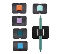 JEXOWIQ Portapenne,6 pcs Penna Portapenne In Pelle Con Passante Per Penna, Autoadesivo Elastico Loop Adesivo Porta Penne Per Notebook Calendario Settimanale Calendari Molla