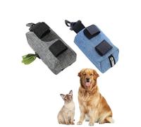 JEXOWIQ Sacchetti per escrementi per cani,2 Pezzi Porta Sacchetti per Cacca di Cane, Dispenser di Rifiuti per Animali Domestici per Guinzaglio,Universale con Gancio per portare a spasso il cane
