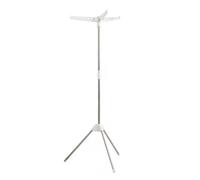 Jextou Stendibiancheria con treppiede, 3 bracci rotanti, treppiede in acciaio inox, stendibiancheria pieghevole con 3 gambe, supporto telescopico ad alta capacità per asciugare i vestiti