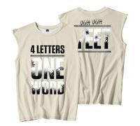Jey USO - Canottiera senza maniche con scritta "Four Letters One Word Merch", per cosplay, unisex, Stile 7, XL