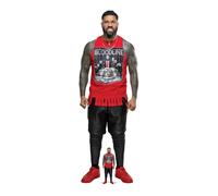 Jey Uso Lifesize Cartone Ritaglio Con Gratis Mini Ufficiale Wwe IN Piedi / Piedi