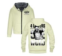 Jey Uso Quattro Lettere Una Parola Yeet Felpa Con Cappuccio A Maniche Lunghe Streetwear Donna Uomo Giacca Parka Cappotto Invernale, Beige, L