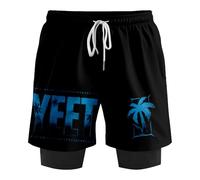 Jey USO Yeet - Pantaloncini da uomo in due pezzi, per fitness, corsa, casual, streetwear, R183409a70, S