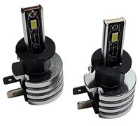 JEYEFFE Kit 2 Lampade LED H3 50W 7200LM 6000K - No Errore Canbus, Fari Auto Alta Luminosità, Impermeabili, Lunga Durata Abbaglianti Anabbaglianti Fendinebbia (H3)