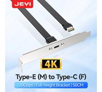 JEYI 20Gbps Intestazione del pannello frontale Cavo di prolunga da USB-C a tipo E Cavo di prolunga della scheda madre da 100 W Connettori USB Vite per montaggio a pannello