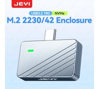 JEYI 2242 2230 M.2 NVMe Custodia SSD ad attacco diretto, USB 3.2 10 Gbps Spina USB-C diretta Custodia M2 in alluminio Supporta UASP TRIM