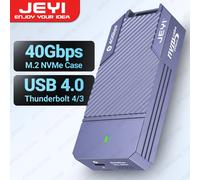 JEYI 40Gbps USB 4.0 M.2 NVMe SSD Enclosure M2 a Type-c 4.0 custodia per unità a stato solido compatibile con Thunderbolt 4/3 USB 3.2/3.1/3