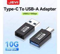 JEYI 5 Pz Adattatore di Estensione da USB-A a Tipo-C USB-C a USB 3.2 10 Gbps OTG Coverter Per PC Del Computer Portatile Connettore Converte S23 IWatch