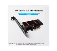 JEYI Adattatore da SSD M.2 NVMe A PCIe 4.0 A 64 Gbps per PC Desktop, Convertitore Riser SSD NVMe M.2 Ad Alta Velocità SK4