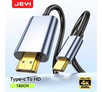 JEYI Cavo da USB C a HDMI 4K a 60 Hz - Adattatore in alluminio da tipo C a HDMI per iPhone 16/15 Pro/Max, MacBook Pro/Air, iPad Pro, iMac
