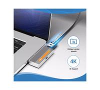 JEYI M.2 2230 NVMe SSD Enclosure, Adattatore USB-C 10 Gbps, Supporto 4K, Ricarica Rapida PD 100 W