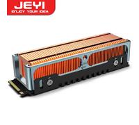 JEYI M.2 2280 SSD Dissipatore di calore ad alte prestazioni, pinne in rame con dissipatori di calore passivi con telaio in alluminio - 50 pinne fredde - 401 W/mk