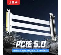 JEYI PCIe 5.0 X16 Cavo riser Scheda video Estensore flessibile ad alta velocità Cavo di prolunga PCI Express pronto per RTX 5090/5080/RX8900