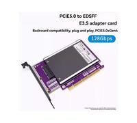 JEYI Scheda Adattatore da PCIe 5.0 A EDSFF E3.S, Scheda di Espansione SSD NVMe da 128 Gbps, Supporta Slot X4/X8/X16 per Desktop