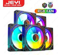 JEYI Ventole di raffreddamento RGB Case del computer da 120 mm Kit ventola ad alte prestazioni Ventola per PC a 6 pin Dispositivo di raffreddamento Radiatore silenzioso con controller ARGB