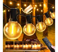 JEYMORKEY Catena Luci da Esterno Giardino G40 150Ft 45M 66+2 LED Lampadine