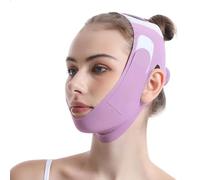 JEYORZY 1 Pcs Doppio Mento Maschera Viso Snellente, Maschere Riutilizzabili a V,Fascia per il lifting del viso per il Dimagrimento, per il viso Per Facciale a forma di V per Viso Rassodante Anti-rughe