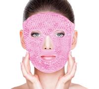 JEYORZY 1 pcs Maschera rinfrescante per il viso, Maschera in gel riutilizzabile, caldo e freddo per il viso, riduce il gonfiore, allevia il mal di testa, lenisce la fatica del viso, illumina la pelle