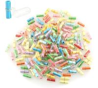 JEYORZY 105 Pezzi Paper Scrolls, Una Confezione da Scrolls Colorato Wishing, Piccole Note Colorate per Messaggi Può Essere Utilizzata Come Note per Messaggi, Desideri e Matrimoni