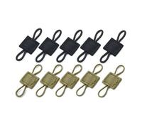 JEYORZY 10pcs Tactical Retainer,Accessori per Zaino Gilet Tattico Molle,Accessori del sistema Molle Per Lo Zaino Tattico Vest(Nero, cachi)