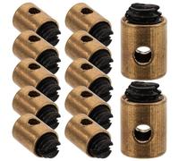 JEYORZY 12 Pezzi Cavi Acceleratore Per Moto,Morsetto Universale Per Cavo Acceleratore In Ottone, 5x6 mm, Fascetta Per Filo Moto, Adatto Per Scooter E Acceleratori Moto, Compatibile con Vari Veicoli