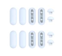 JEYORZY 12 Pezzi Paracolpi per Sedili WC, Paracolpi Gommini Ricambio, Set Gommini Per Copriwater, Kit Paraurti del Sedile del Water Universale, per Tampone Anti-Rumore del Sedile del Water, Bianco