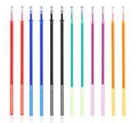 JEYORZY 12 Pezzi Ricariche Cancellabili Compatibili con Legami, Colorate Refill Penne Cancellabili Set, Facili da Cancellare, Punta Della penna 0,7 mm, Altezza 13 cm, 7 Colori