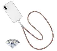 JEYORZY 1pcs Cordino in Cristallo Porta Badge da Collo, Collana con Cordino in Cristallo, Cinturino Cordino Strass Bling, laccetti Porta Badge Cordino Strass Portabadge Porta Badge Raffinata, Colorato