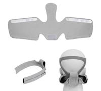 JEYORZY 1x CPAP pad per il collo per le cinghie del supporto per testa, comodo pad per il collo CPAP, coperture CPAP, cinghie del supporto per testa, comodo pad per il collo, Taglia Universale, grigio