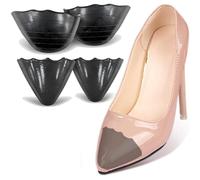 JEYORZY 2 Paia Inserti per dita dei, Inserti Per Dita Dei Piedi Unisex, Per Alleviare Il Dolore Dei Piedi, Riempitivi Scarpe Regolabili Cuscini, per Evitare Che Le Scarpe Troppo Grandi (Nero)