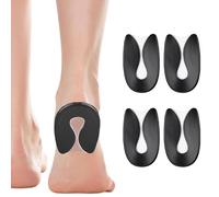 JEYORZY 2 Paia Talloniera in Silicone, Talloniera in Silicone per Tallonite, Talloniera Gel Confortevole Morbido Talloniera, Tallone in silicone per Plantar Fasciite, Tallone e Dolori di Achille-Nero