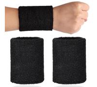 JEYORZY 2 Pcs Polsini Tergisudore, Polsino di Sport Assorbente, Polsini Palestra da Donna e Uomo, Fasce da Polso per Sport Morbido Cotone Addensato, per Calcio Pallacanestro, Correre Atletica Sportiva
