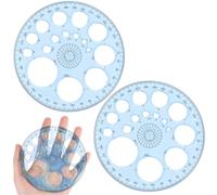 JEYORZY 2 Pcs Stencil Circolare, Modello Goniometro Stencil Rotondi Per Pittura Strumento Di Disegno Circolare Modelli Circolari Cerchiometro Per Geometria Pittura Studio Progettazione
