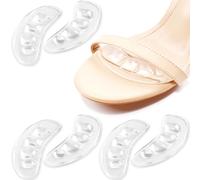JEYORZY 3 Paia Cuscinetti Metatarsali per Donna, Imbottiture per Avampiede, Cuscinetti Metatarsali Gel Antiscivolo per Tacchi Alti, Solette Auto Trasparenti, Cuscinetti Avampiede per Sollievo Dolore