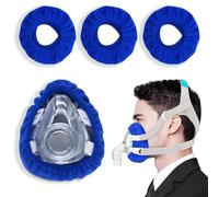 JEYORZY 3 pcs Inserti protettivi per maschere CPAP, fodere per maschere CPAP a pieno facciale, copertura per maschera CPAP professionale, riutilizzabili per utenti della terapia respiratoria CPAP, Blu