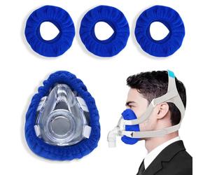 JEYORZY 3 pcs Inserti protettivi per maschere CPAP, fodere per maschere CPAP a pieno facciale, copertura per maschera CPAP professionale, riutilizzabili per utenti della terapia respiratoria CPAP, Blu