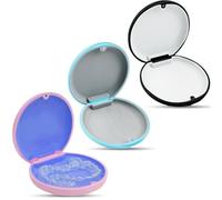 JEYORZY 3 Pezzi Porta Apparecchio Denti, Caso per Dentiera, Custodia per Bite Dentale, Contenitore per Protesi, Scatola Ortodontica Resistente e Facile da Pulire, per Allineatori e Apparecchi Dentali