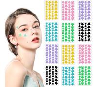 JEYORZY 336 Pezzi pimple patch star, patch brufoli stelline Invisibile Naturale Hydrocolloid, cerotti per brufoli con olio dell'albero tè Acido Salicilico, acne patch Assorbenti Giorno e Notte