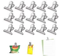 JEYORZY 40x Piccole Bulldog Clips, Bulldog Binder Clip Raccoglitore in Metallo Clip Multifunzionale Mini Clip, Bulldog Clip Raccoglitore, Metal Bulldog Clip, Bulldog Binder Clip, Bulldog Clip, Argento