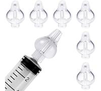 JEYORZY 6 Pcs Olive Nasali Per Lavaggi Neonato, Beccuccio Morbido Lavaggio Nasale Bambini, Oliva Silicone Riutilizzabile, Beccuccio Lavaggio Nasale, Accessori di ricambio per Lavaggio Nasale Neonato