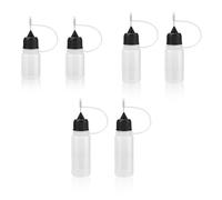 JEYORZY 6 Pezzi Applicatore di Colla, Applicatore di Precisione, Plastica Squeeze Bottle, Bottigliette con Ago Contagocce, Applicatore Punta Ago, Bottigliette con Applicatore Colla, Bottiglia di Colla