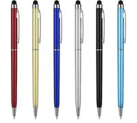 JEYORZY 6 Pezzi Penne per Tablet, Penna Stilo per Touch Screen 2 in 1, penne stilo capacitive universali per touch screen, Penne Stylus per Touch Screen - Per Cellulare e Tablet, penne stilo per tutti