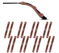 JEYORZY 8 Paia Cuscinetti Auricolari Occhiali, ganci per le orecchie degli occhiali Grip per le orecchie degli templi Anti Slip Silicone Anti Slip templi da vista Copertura del padiglione, Marrone