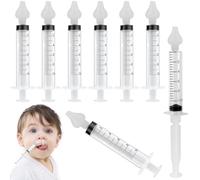 JEYORZY 8 pcs Siringa per Lavaggi Nasali Bambini, Irrigatore Nasale, Olive Nasali per Lavaggi Neonato, Portatile Lavaggio Nasale Neonato con Punta in Silicone Morbido, Riutilizzabile Irrigatore Nasale