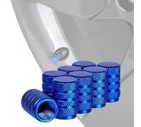 JEYORZY 8 pezzi Tappo valvola in Alluminio, Tappi per Valvole Pneumatici, tappi copripolvere con guarnizione per valvole auto, moto, rimorchi, biciclette, tappi per auto, tappino bici