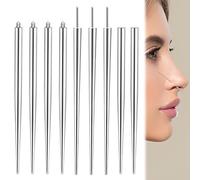 JEYORZY 9 Pezzi Kit Piercing, Ago Cannula Piercing di Inserimento Conico in Acciaio Chirurgico, Taper Piercing, 14g 16g 18g Kit di Piercing, Orecchio/Naso/Addome/Lingua Piercing Strumento Assistente