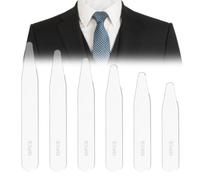 JEYORZY colletti per camicie in plastica code, Stecche Colletto in Plastica per Camicia Trasparente, Irrigidimento del Colletto, Disponibile in 8 Taglie, 80 Pezzi, per colletti per camicie da uomo